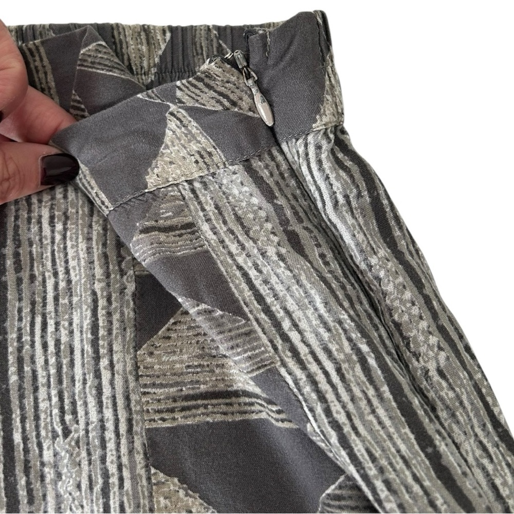 Earthbound TradingCompany Women’s Grey‎ Geometric Print Flare Leg Pants Sz XXL - Picture 5 of 7